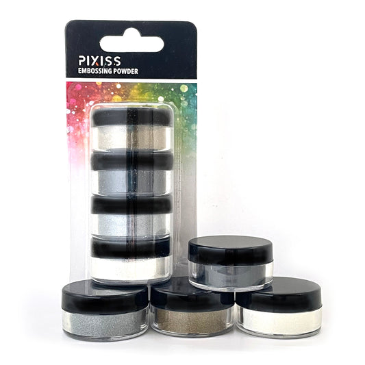 Pixiss Epoxy Resin Dye, Mica Powder, 15 Powdered Pigments Set, Soap Dye, Hand Soap Making Supplies, Eyeshadow and Lips Makeup Dye, Slime Pigment