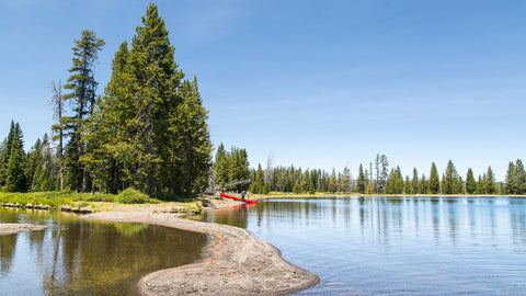 Yellowstone Lake, Wyoming camp