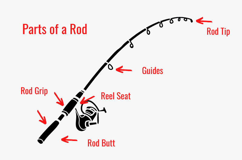 components fishing rod parts setup