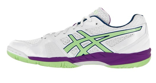 Asics Gel-Blade 5 Court Shoes, White/Pistachio/Grape – SquashGear.com