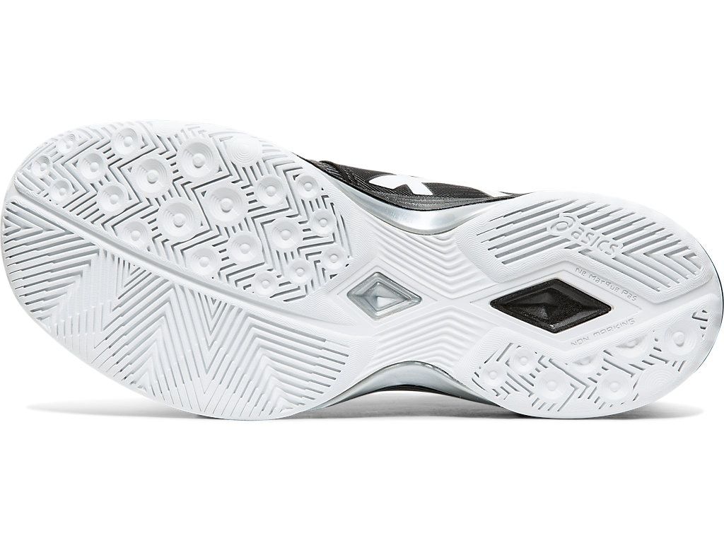 ozono Investigación lista Asics Gel-Tactic 2 Unisex Court Shoes, Black / Silver – SquashGear.com