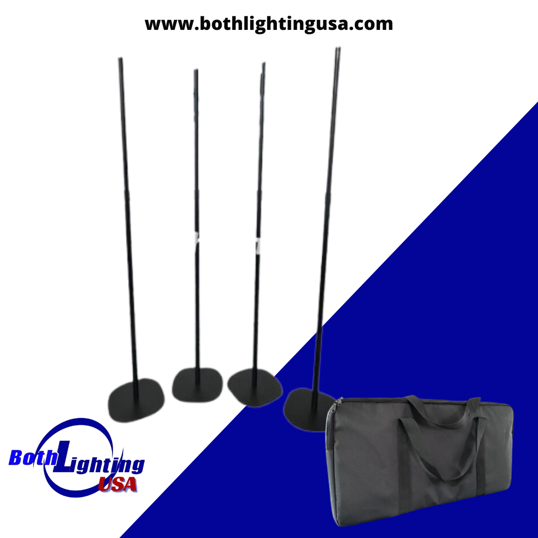 Stands (Adjustable Height) (360 Tube Lights)(1x4-Unit Carrying Bag) - Both Lighting USA product image