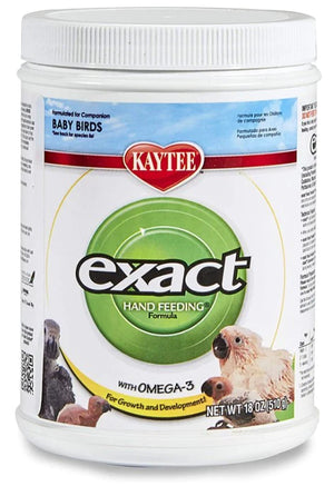 Kaytee Exact Hand Feeding Formula for All Baby Birds (18 oz) - Happy Rock Pets