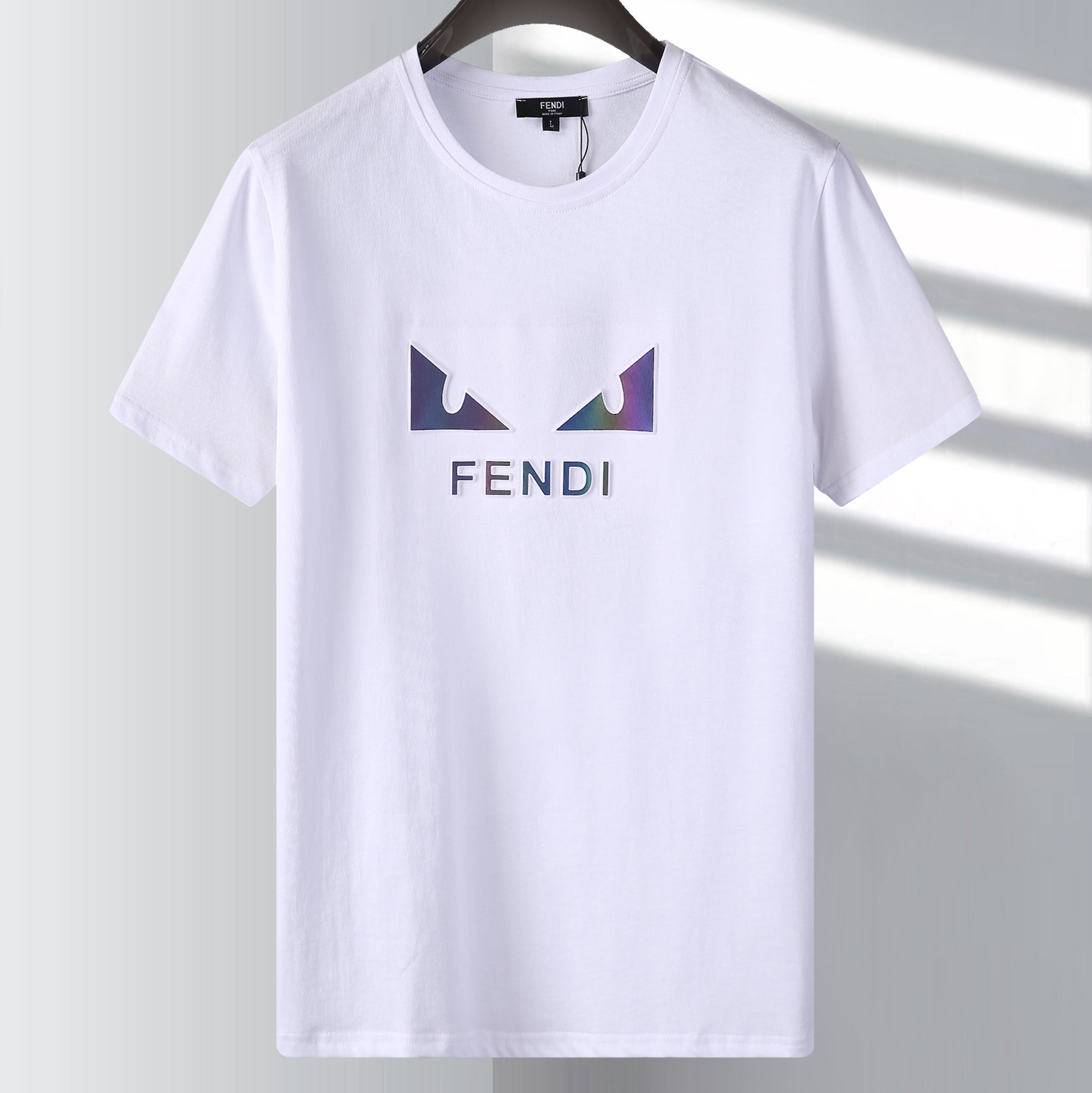 Fendi New Hot Sales Women Men Fashion Print Scoop Neck Short Sleeve T-shirt