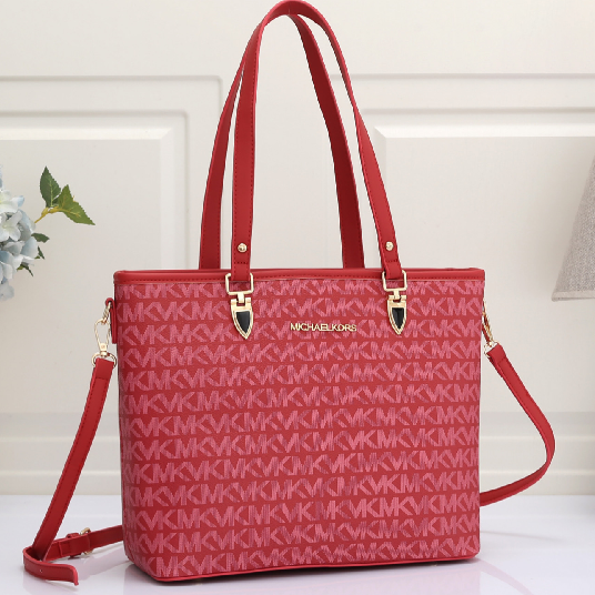 MK Michael Kors Hot Sale Women Shopping Leather Tote Handbag Sho
