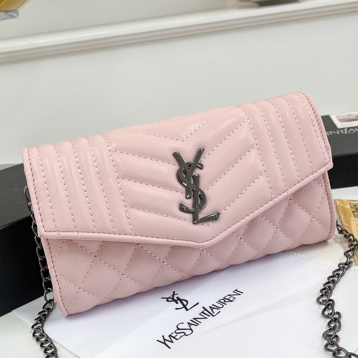 YSL Yves Saint laurent Fashion Leather Crossbody Satchel Shoulder Bag