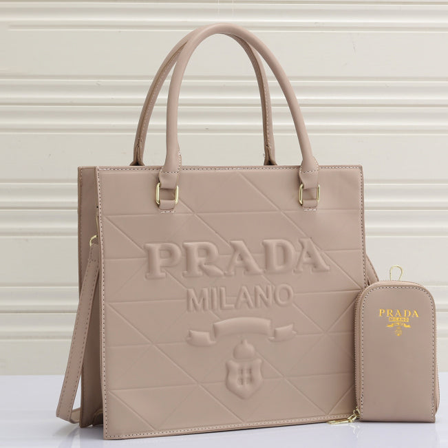 Prada New Hot Sales Women Leather Tote Handbag Shoulder Bag Shopping Bag