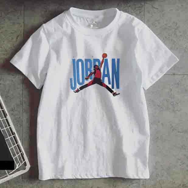 Air Jordan New Fashion Women Men Couple Neck Short Sleeve T-Shirt