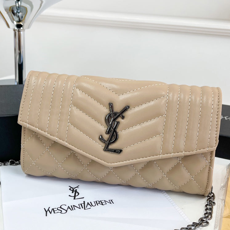 YSL Yves Saint laurent Fashion Leather Crossbody Satchel Shoulder Bag