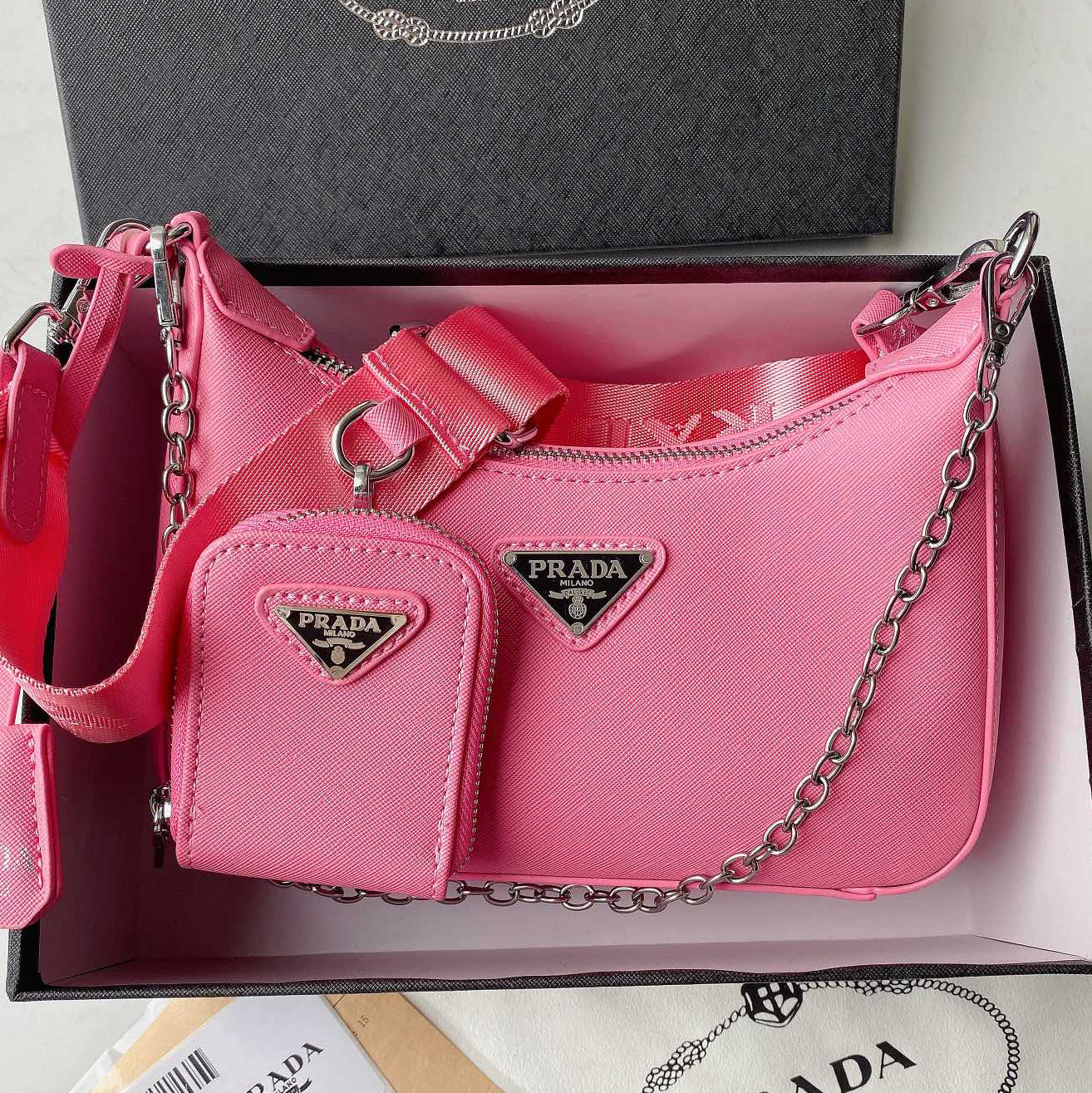 Prada New Fashion Leather Crossbody Satchel Shoulder Bag