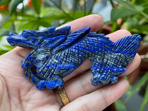 Lapis Lazuli Dragon from Jing Wen Crystal
