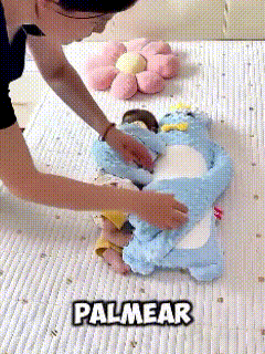 Dinosaurio Calmante en acción