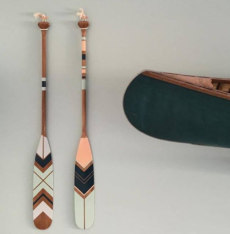 nordic desert theme canoe paddles