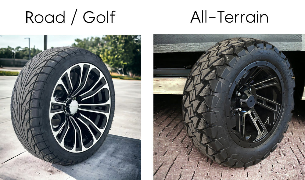 6 seater golf cart all terrain tires 