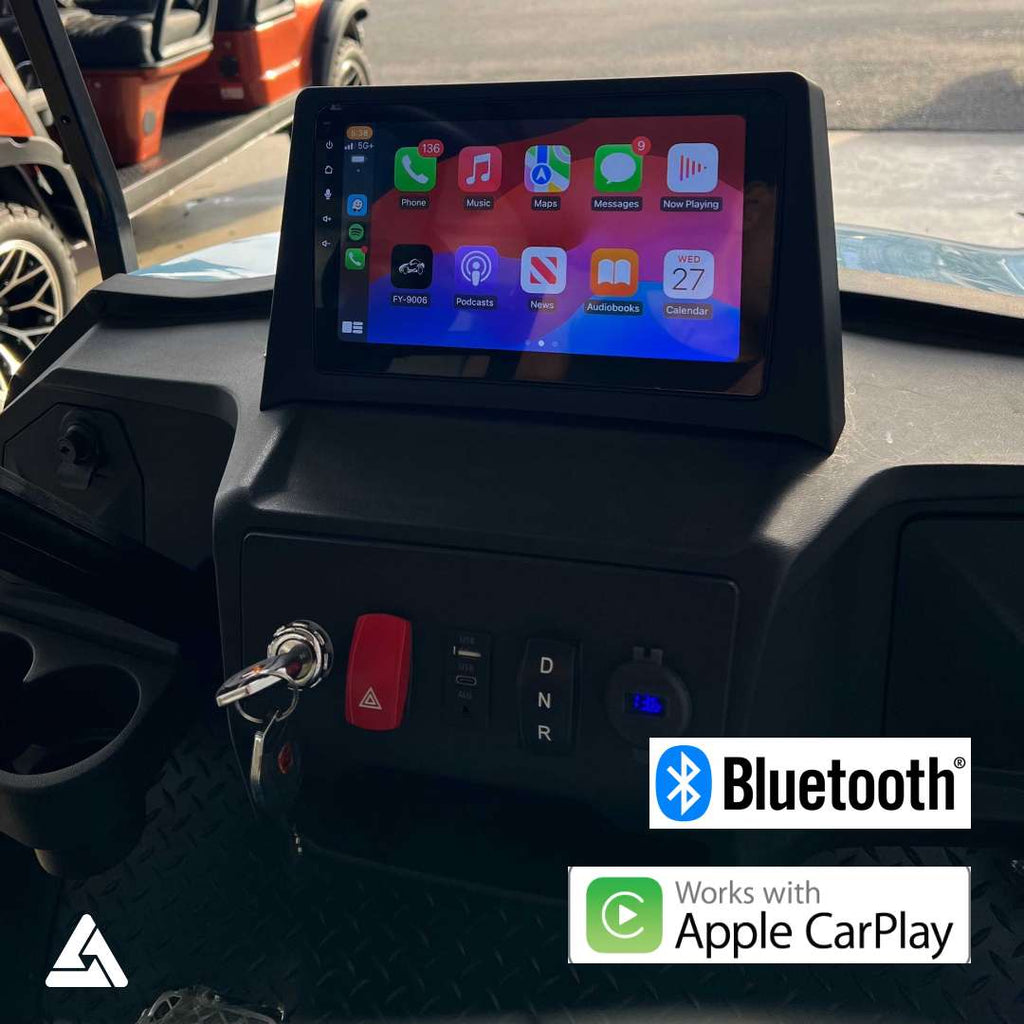 6 seater golf cart with Apple Carplay and 10 inch multimedia screen