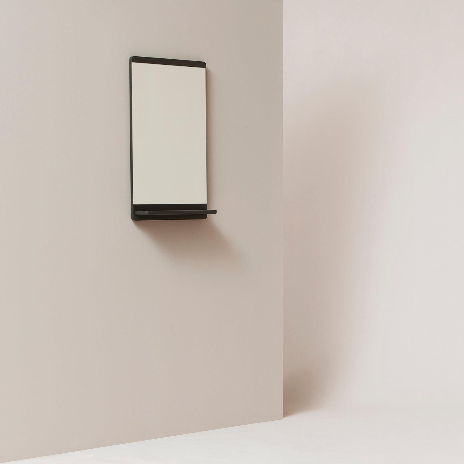 Form & Refine Rim Wall Mirror, Black