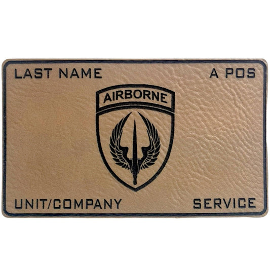 Customized Genuine Leather Military Flak Plate Carrier Patch