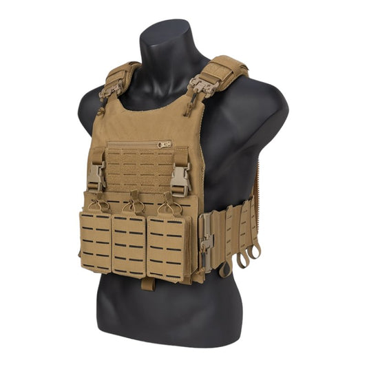 KRYDEX LAVC Plate Carrier Tactical Vest Quick Release Buckle & Laser  Cut MOLLE Panel Hunting Airsoft Military Accessories, Tactical Glide