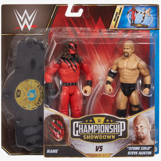Figuras WWE Mankind vs The Rock Championship Showdown Series