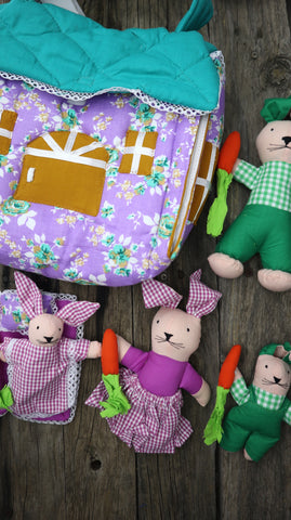 Fair Trade Ethical Bunny House Handmade Kids Toy 