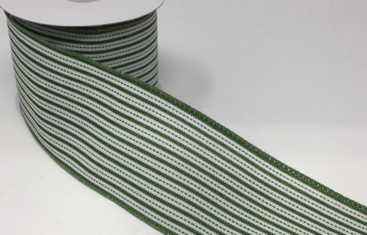 2.5 Sage Green Glitter Ribbon