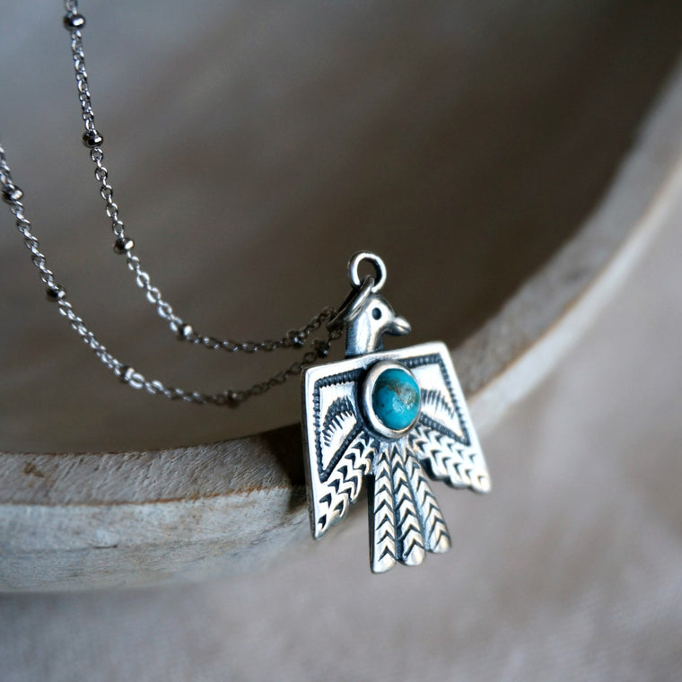 Thunderbird Turquoise Necklace - SOWELL JEWELRY