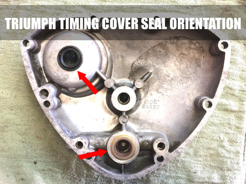 Triumph Timing Cover Crankshaft Seal And Timing Cover Seal Orientation