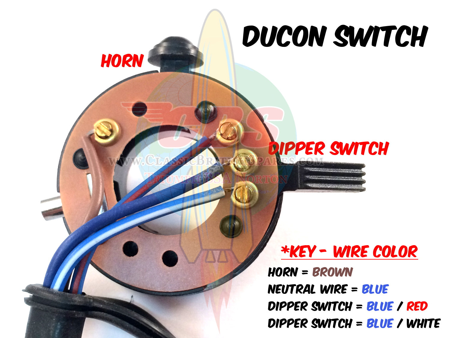 Wipac Ducon Tricon Switch Wiring