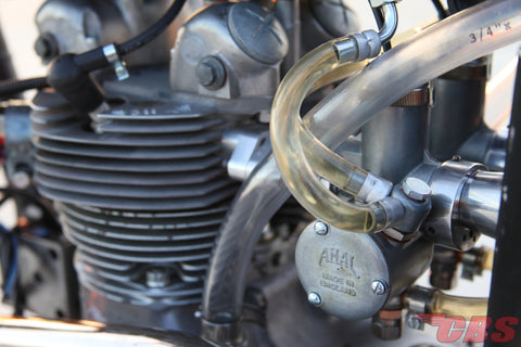 Dual Carb Triumph Race Engine