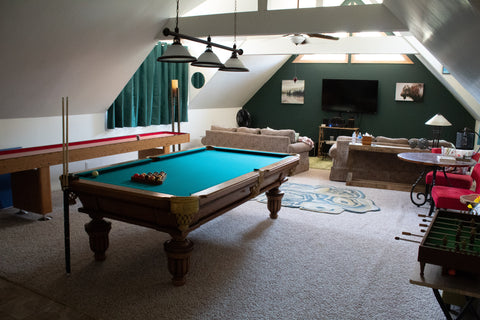 Pool Table In Darts Man Cave