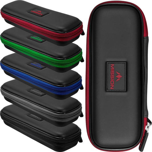 Designa Mission Sport 8 Darts Case, Slim Compact, Black Bar Wallet