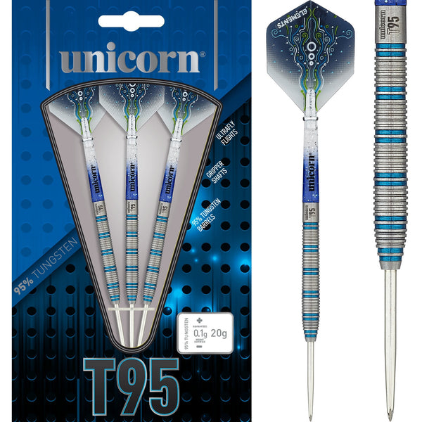 Unicorn T95 Darts - Steel Tip - Core XL - - Blue