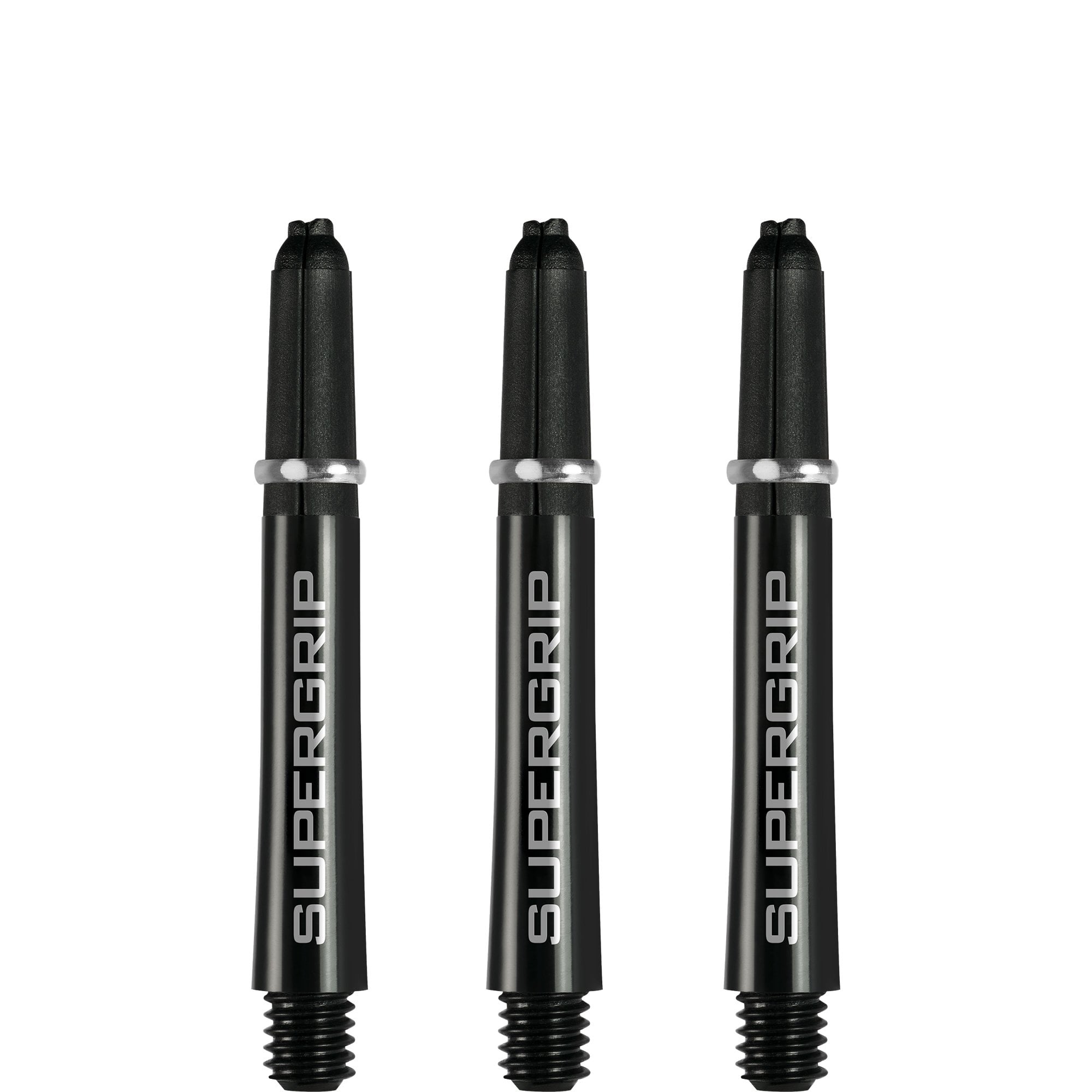 Harrows Supergrip Shafts - Dart Stems - Black Silver