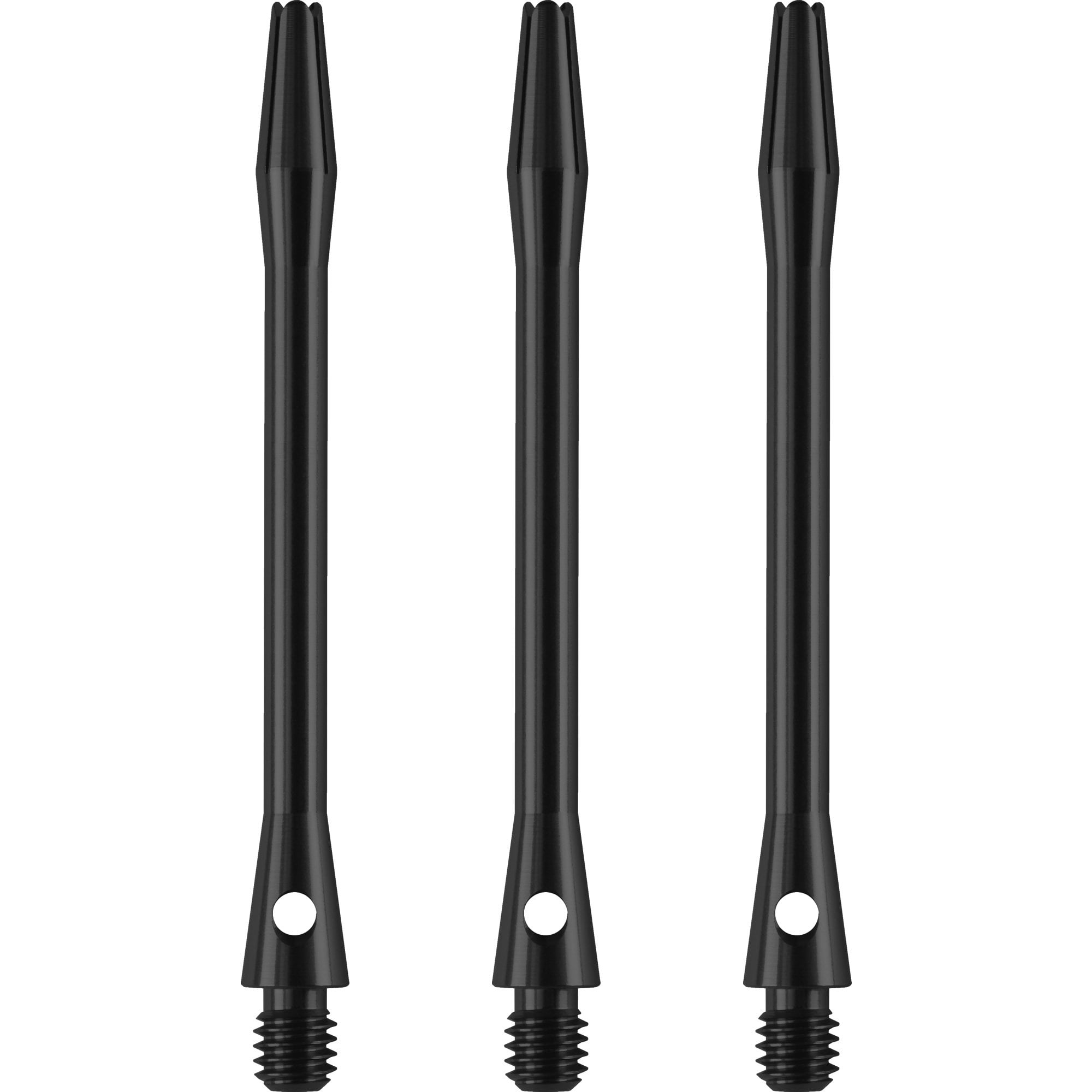 Designa Aluminium Shafts - Metal Dart Stems - Black