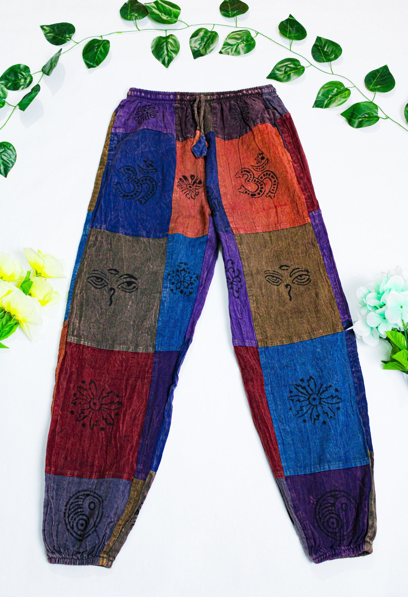 Is That The New Hippie Striped Print Knot Waist Trousers ??| ROMWE UK