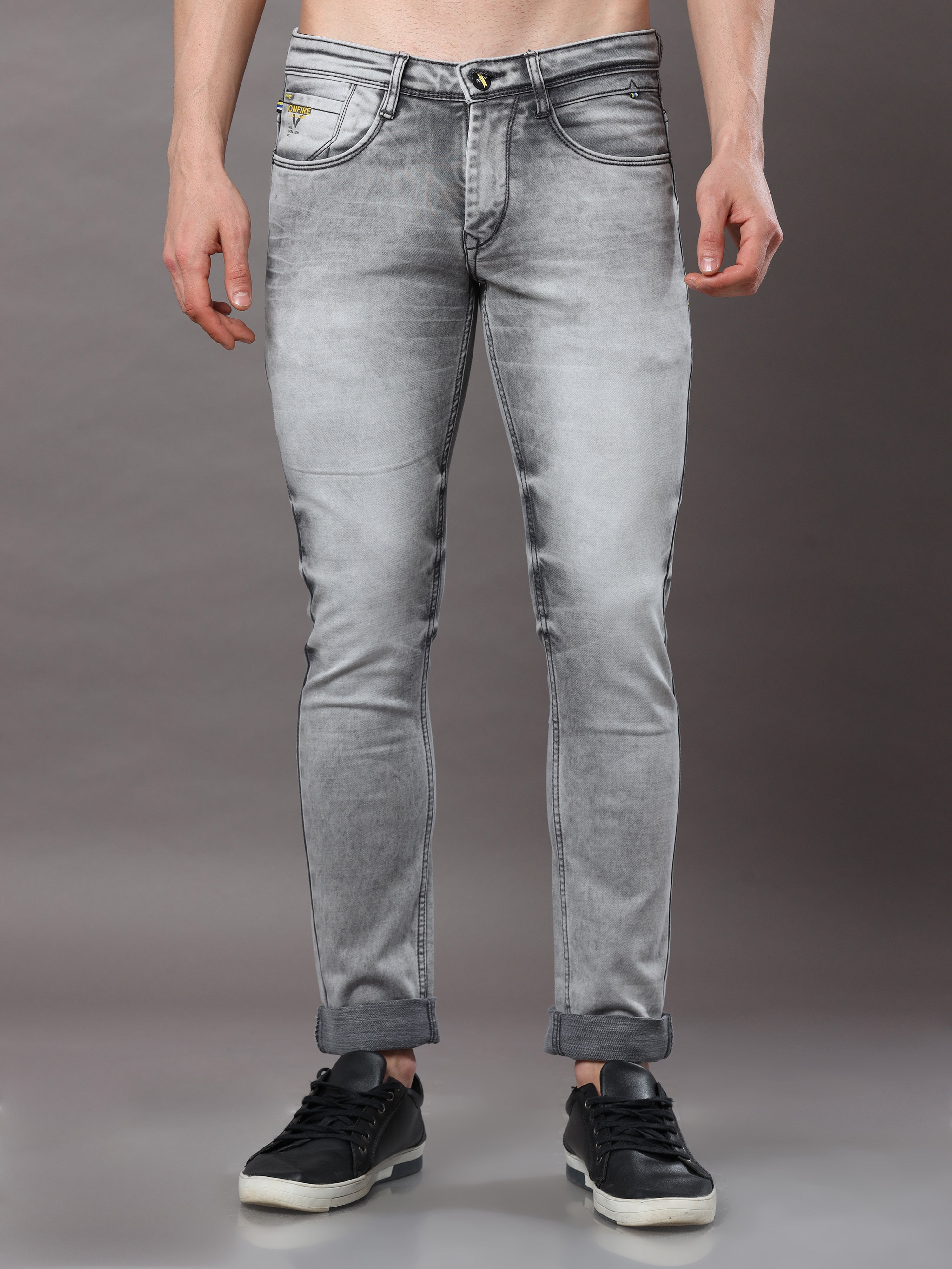 Baggy Jeans - Light grey - Men | H&M IN