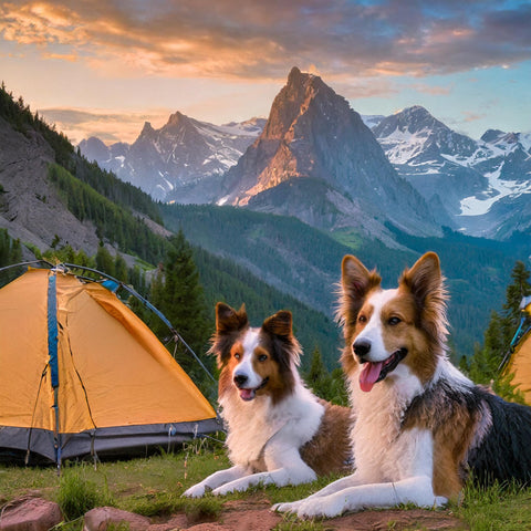 Dogs Camping