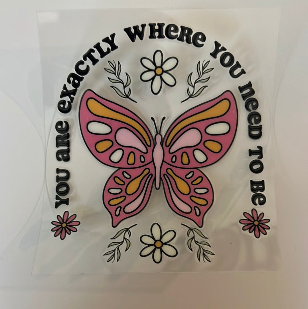 You are exactly where you need to be