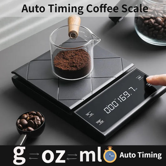 Tiny2S Digital Coffee Scale Espresso scale with timer SearchPean Mini Smart  Kitchen Scale Weight Precision USB 2kg/0.1g Gift