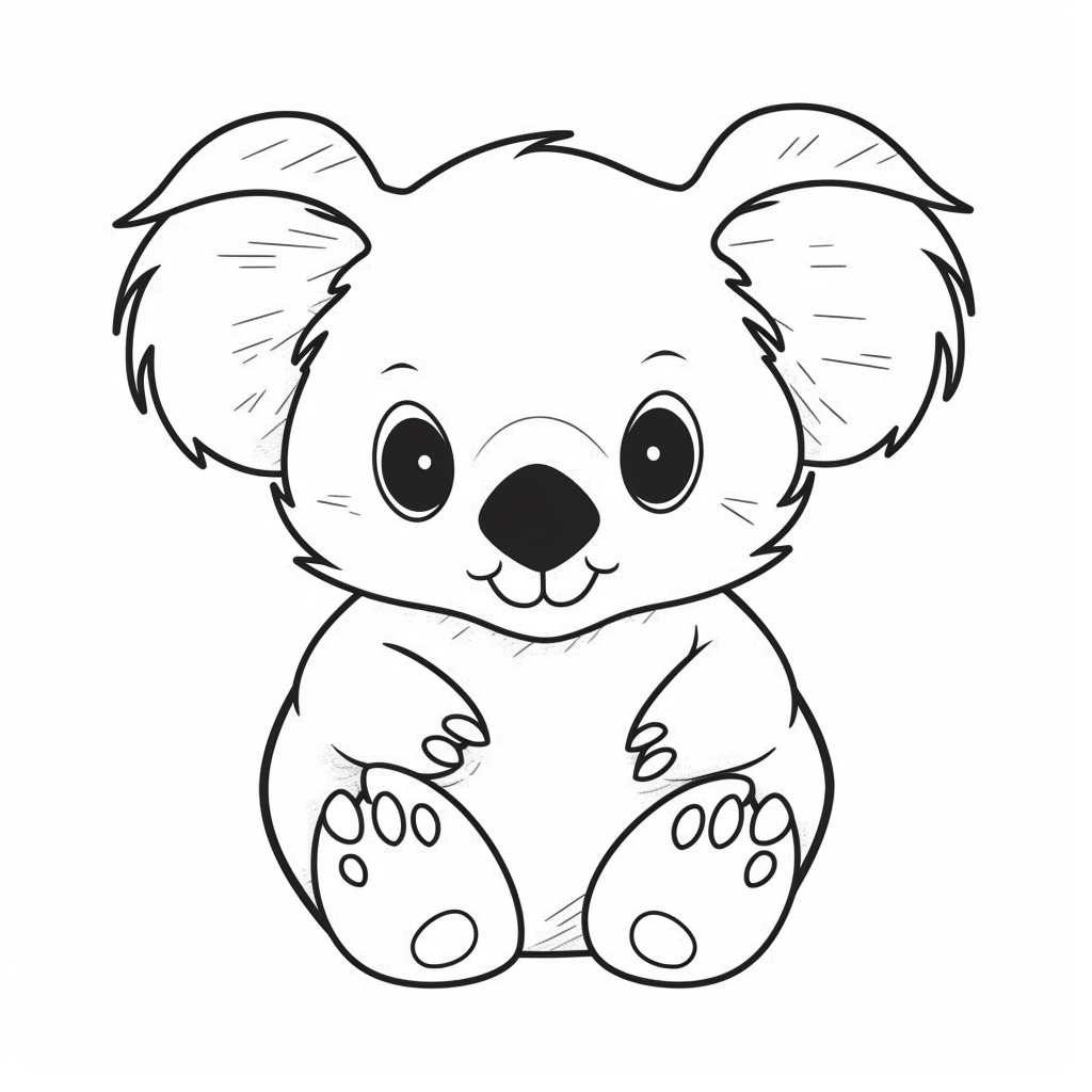 AI Midjourney Prompt for Coloring Page - Vector Animal Coloring Book ...