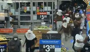 Picture of store looters.