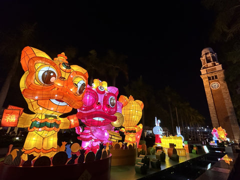 lunar new year lanterns in Hong Kong