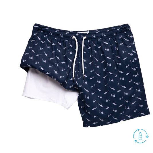 Classic Swim Shorts with Compression Liner - Pineapple Aqua – NautiGirl  Beachwear