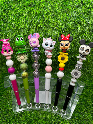 CHARACTER FIGURINE(RTS-READY TO SHIP) BEADED PENS - HalesBoutiqueCo - Precise V7 Rt Pilot Pens