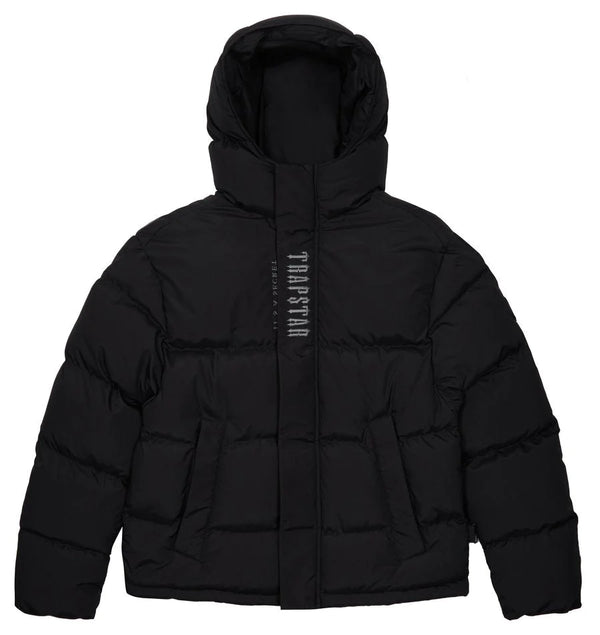 Trapstar Decoded Hooded Puffer 2.0 Jacket - Black/Camo – sourcedbycs