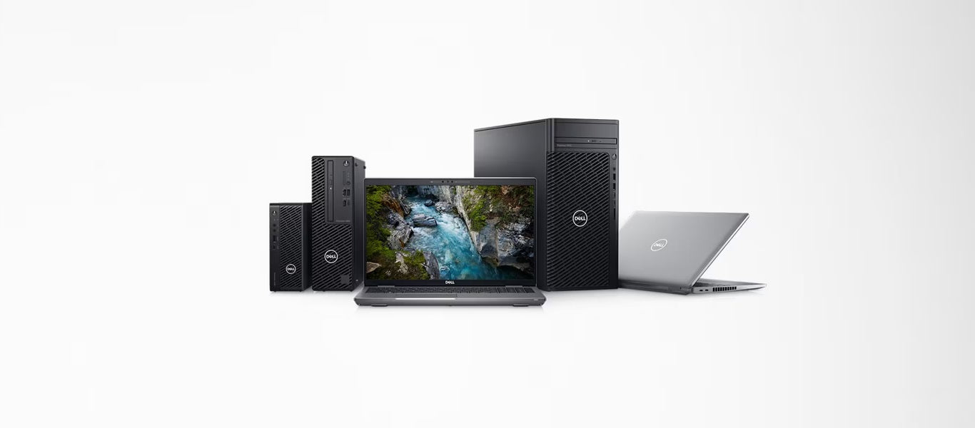 Dell desktop and laptop