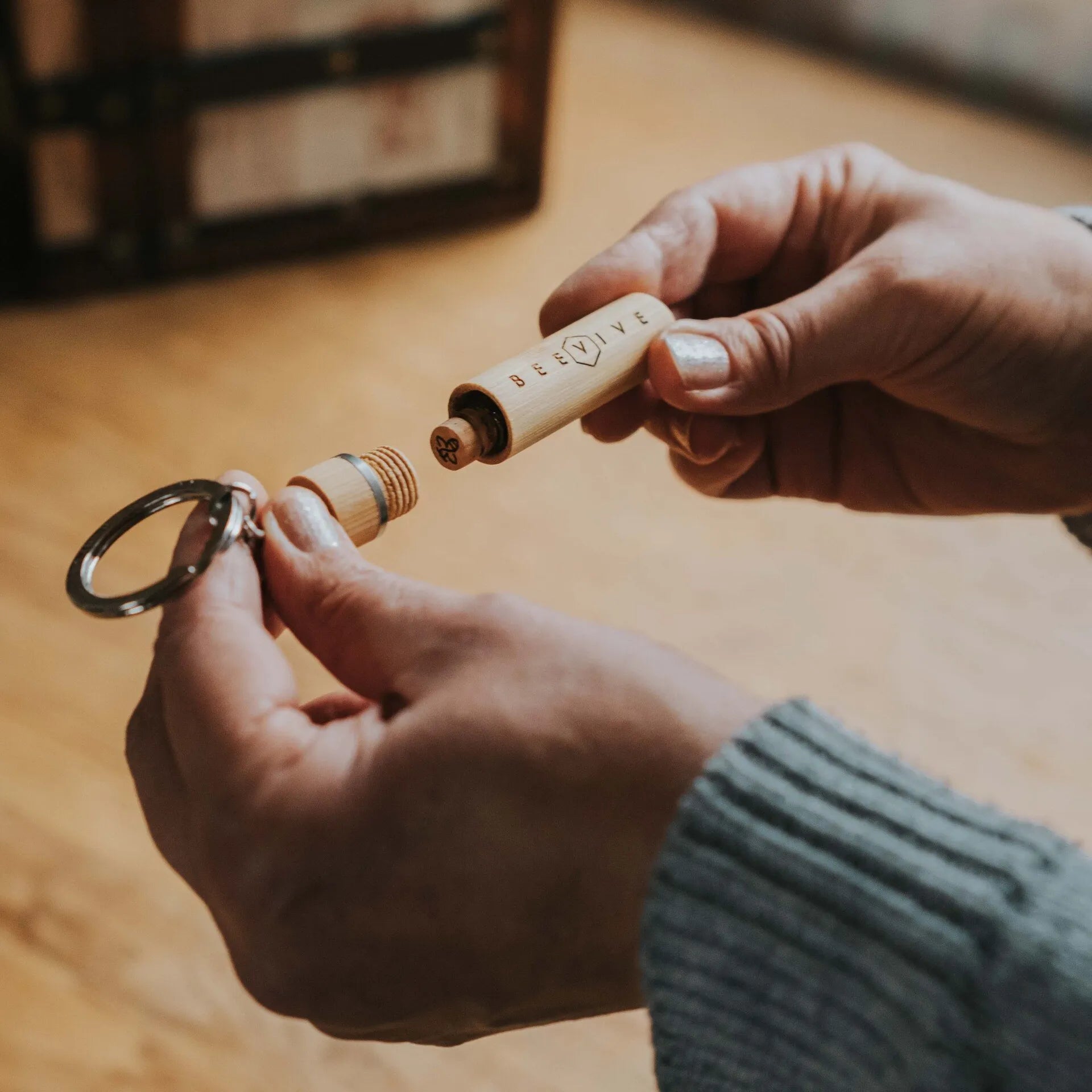 bamboo bee revival keyring