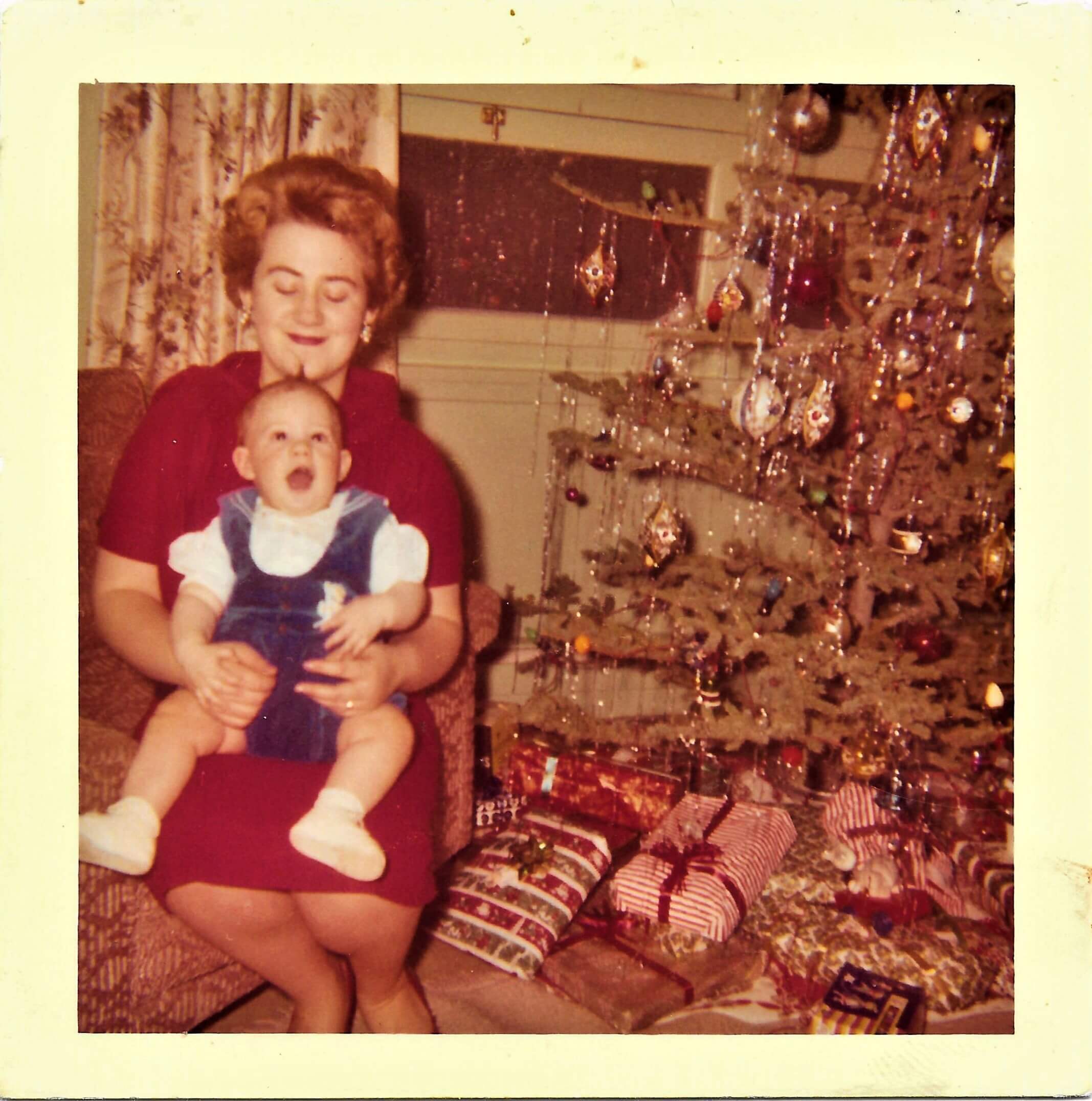 Family Photo - Xmas Tree Christmas 1961