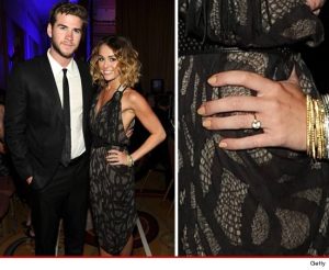 Miley Cyrus Gold Engagement Ring