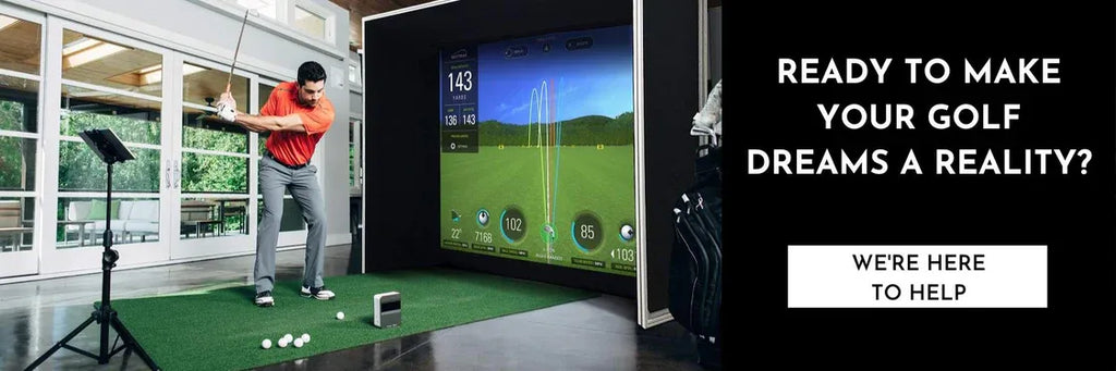 indoor simulator setup,best home golf simulators, golf launch monitor buying guide,golf simulator,launch monitor